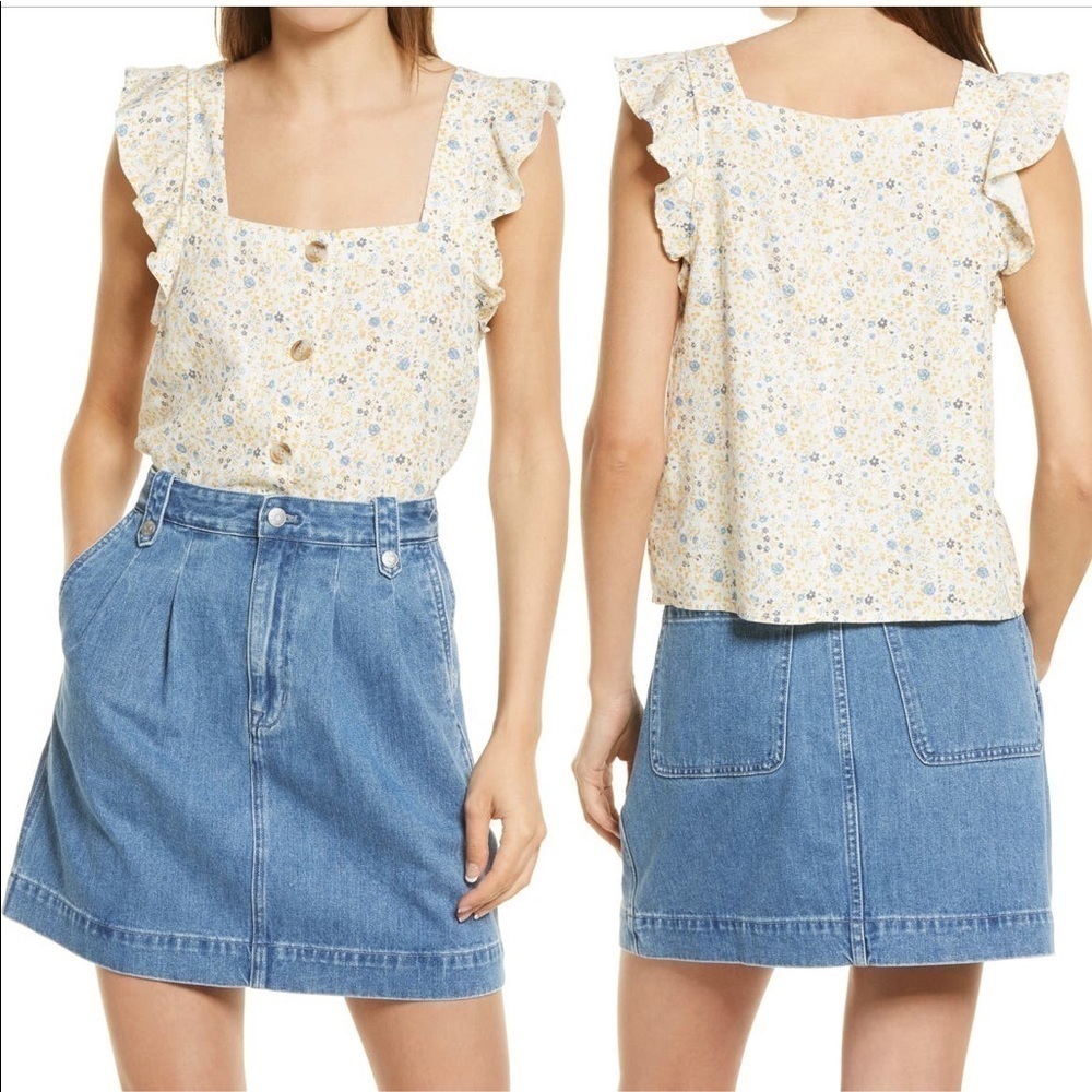 New Madewell Floral Top - Picture 1 of 6